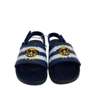 Old Navy Blue & White Sun Sandals with Strap Size 7/8 New